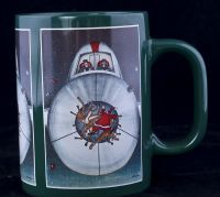 Far Side - AIRPLANE MEETS SANTA Christmas Coffee Mug